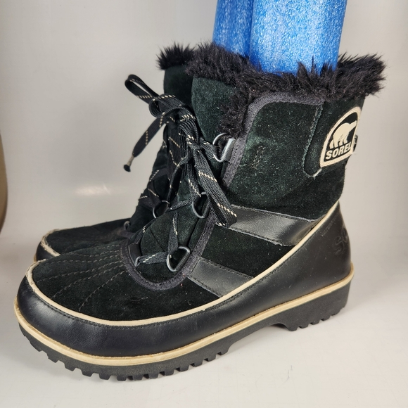 SOREL Women's Tivoli II Boots Size 9 Black Waterproof Lace Up Snow Winter - Picture 8 of 13